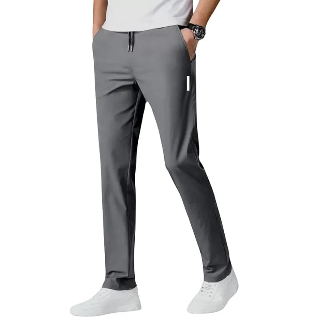 Combo of 2 Men's Sports Regular Fit Lycra Cool Track Pant with Two Side Pockets ( Black + Grey )